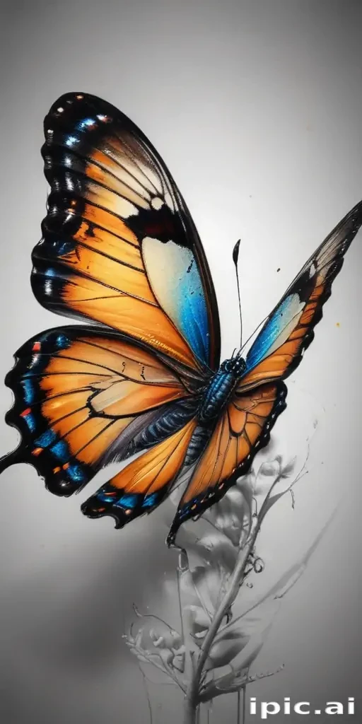 drawing butterfly
