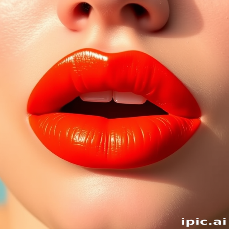 Fiery orange-red lips with a semi-matte texture, "Citrus Flame" offers a vibrant pop of color with a slight sheen for a fresh and energetic appearance