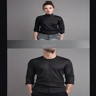 black mockup shirt