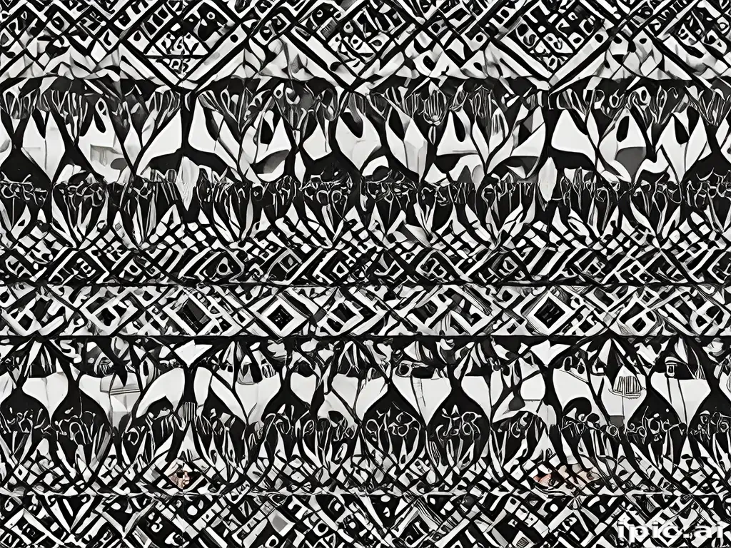 black and white patterns