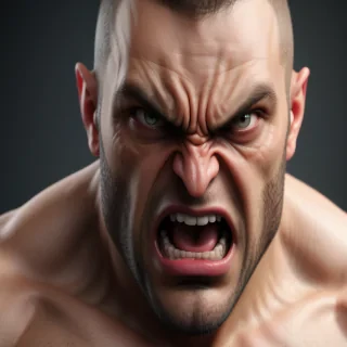 angry face png