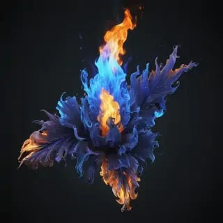 blue flame png