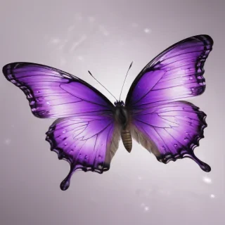 purple butterfly clipart