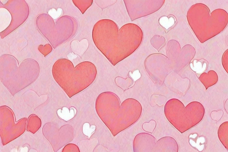 aesthetic hearts wallpaper