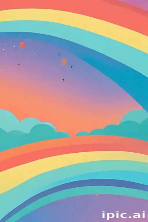 cute rainbow background