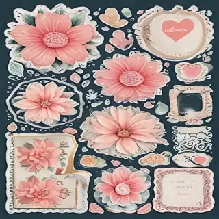scrapbook stickers png