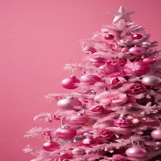 pink christmas desktop wallpaper