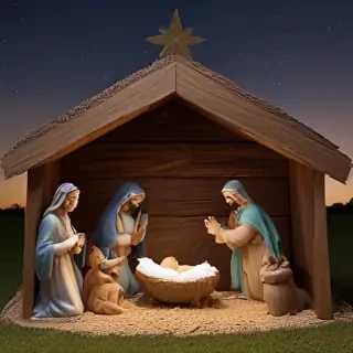 free christmas nativity scene