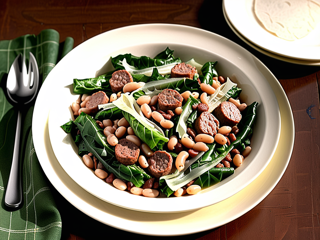 escarole and beans with sausage