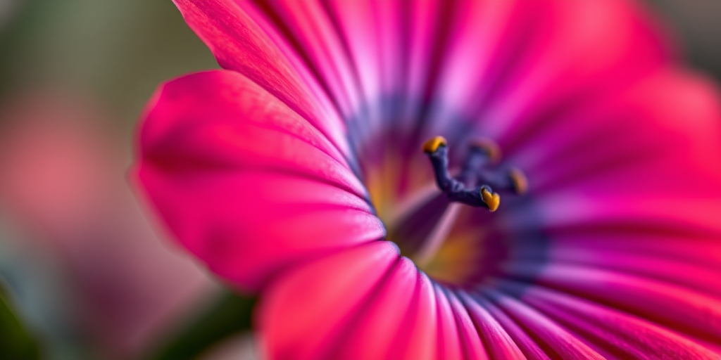Camera: Canon EOS R5, Lens: 50mm f/1.2, Aperture: f/2.8, ISO: 100, Shutter Speed: 1/200s, View: Close-up, Style: High-definition photography, Type: Mirrorless camera, Subject: A detailed close-up of a vibrant colored flower with soft bokeh background.