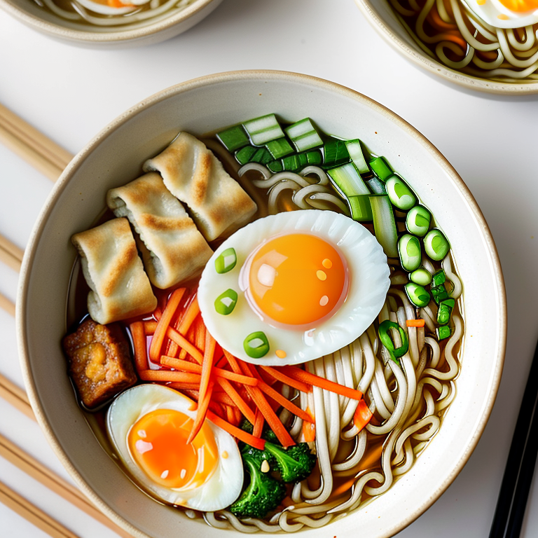 egg roll in a bowl ramen
