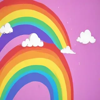 cute rainbow background
