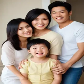 free use asian family