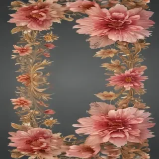 flower transparent border