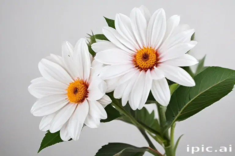flower white bg