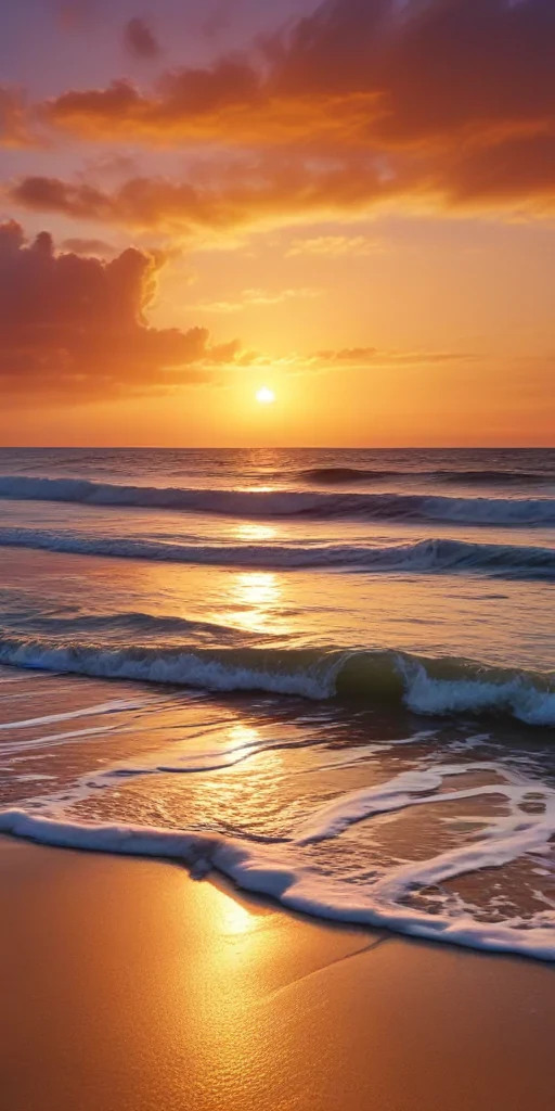 sunset on the beach backgrounds