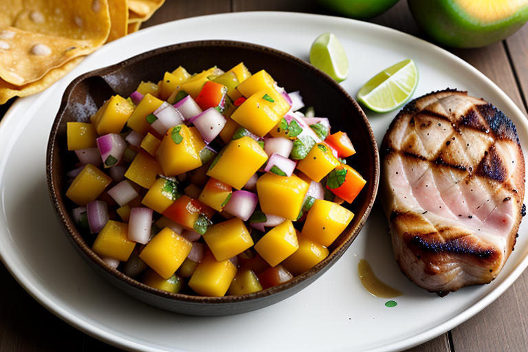 mango salsa with pork chops