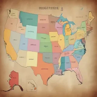 map of the us states