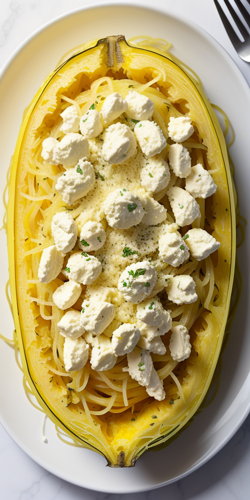 spaghetti squash with boursin cheese