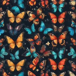 background with butterflies