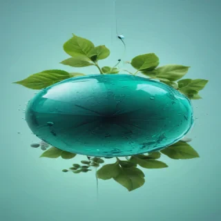 blue green background