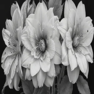 pencil drawings of flowers