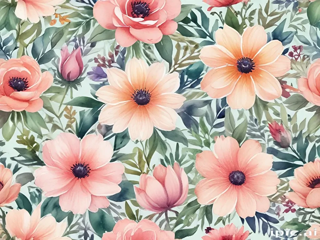 background watercolor flowers