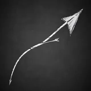drawn arrow