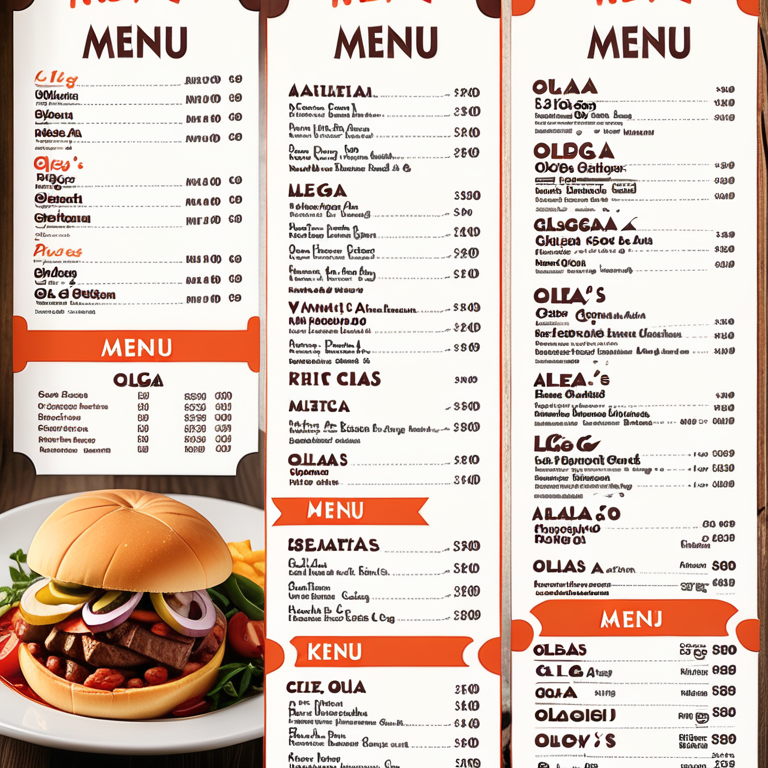 olga's kitchen menu with prices