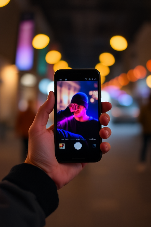 holding a phone