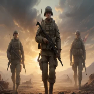 military drawing