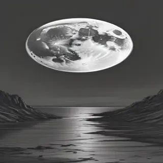 moon sketch