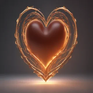 glow heart png