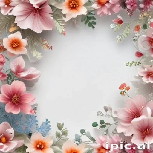transparent flower border