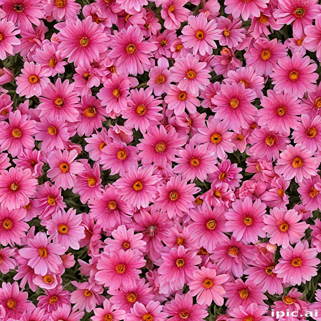 Pink Flowers Array A Beautiful Array of Vibrant Pink Flowers Blooming in Full Splendor.