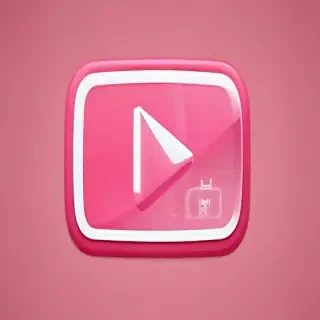 pink youtube logo