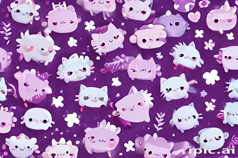 kawaii purple wallpaper