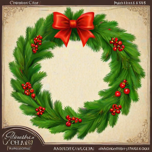 christmas wreath clip art