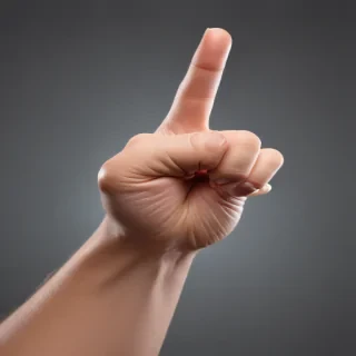 finger pointing png