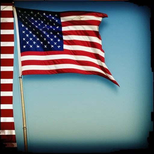 american flag aesthetic