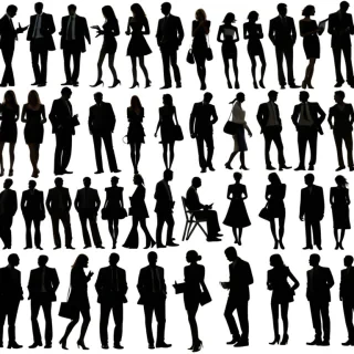 people silhouettes