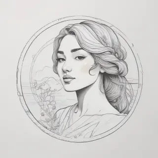 aesthetic line art