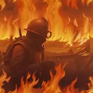 background on fire