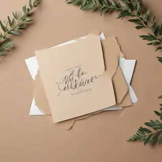 greeting card mockup