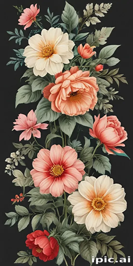 vintage flowers png