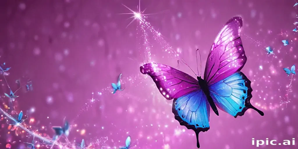 glitter butterfly wallpaper