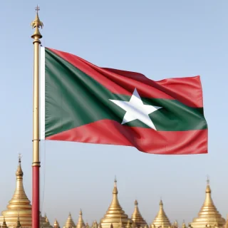 myanmar flag png