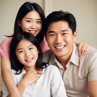 free use asian family