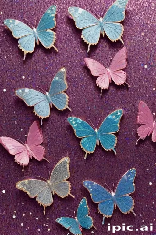 glitter butterfly wallpaper