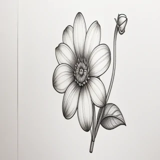 flower drawing pictures